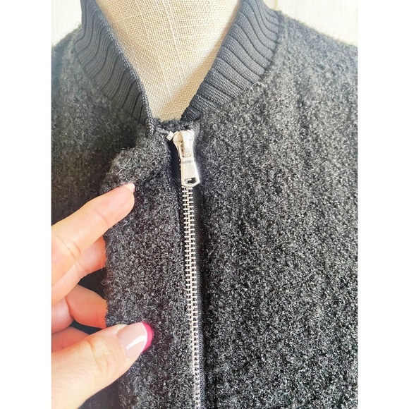 Zara Outerwear Black Long Zip Up Coat Size XS - Picture 4 of 7